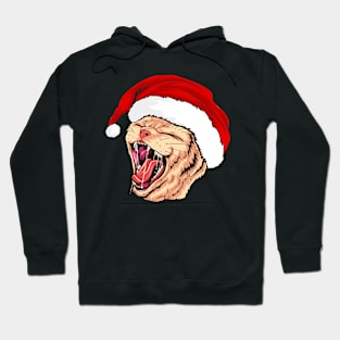 Kitty Screaming funny Christmas Cat Lover Gift Hoodie